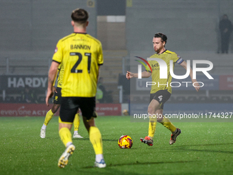 Elliot Watt of Burton Albion (right) is in action during the Sky Bet League 1 match between Burton Albion and Crawley Town at the Pirelli St...