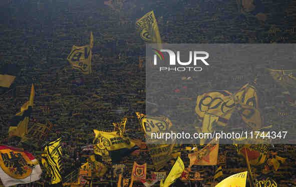  Borussia Dortmund fans  during the Champions League Round 4 match between Borussia Dortmund v SK Sturm Graz at the Signal Luna Park stadium...