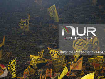  Borussia Dortmund fans  during the Champions League Round 4 match between Borussia Dortmund v SK Sturm Graz at the Signal Luna Park stadium...