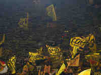  Borussia Dortmund fans  during the Champions League Round 4 match between Borussia Dortmund v SK Sturm Graz at the Signal Luna Park stadium...