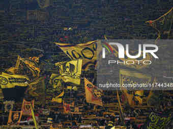  Borussia Dortmund fans  during the Champions League Round 4 match between Borussia Dortmund v SK Sturm Graz at the Signal Luna Park stadium...