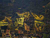  Borussia Dortmund fans  during the Champions League Round 4 match between Borussia Dortmund v SK Sturm Graz at the Signal Luna Park stadium...