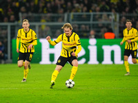 Julian Brandt of Borussia Dortmund  controls the ball during the Champions League Round 4 match between Borussia Dortmund v SK Sturm Graz at...