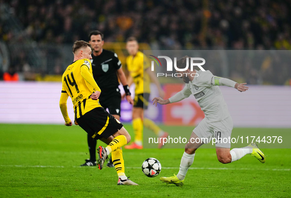 Otar Kiteishvili of SK Sturm Graz  controls the ball during the Champions League Round 4 match between Borussia Dortmund v SK Sturm Graz at...