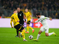 Otar Kiteishvili of SK Sturm Graz  controls the ball during the Champions League Round 4 match between Borussia Dortmund v SK Sturm Graz at...