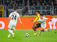 William Boving of SK Sturm Graz  controls the ball during the Champions League Round 4 match between Borussia Dortmund v SK Sturm Graz at th...