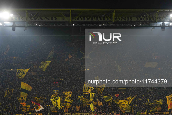  Borussia Dortmund fans  during the Champions League Round 4 match between Borussia Dortmund v SK Sturm Graz at the Signal Luna Park stadium...