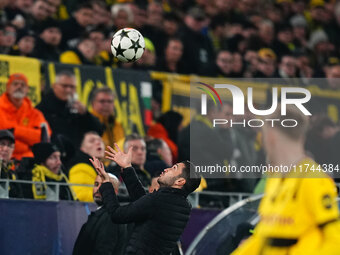 Nuri Sahin of Borussia Dortmund  controls the ball during the Champions League Round 4 match between Borussia Dortmund v SK Sturm Graz at th...