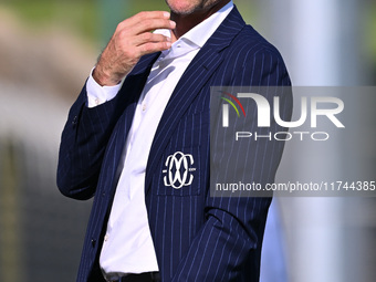 Stefano Sottili coaches F.C. Como Women during the round of 16 of Coppa Italia Femminile between S.S. Lazio and F.C. Como at the Mirko Fersi...