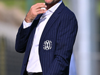 Stefano Sottili coaches F.C. Como Women during the round of 16 of Coppa Italia Femminile between S.S. Lazio and F.C. Como at the Mirko Fersi...