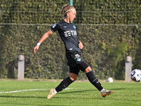 Zsanett Kajan of S.S. Lazio scores the 5-1 goal during the round of 16 of Coppa Italia Femminile between S.S. Lazio and F.C. Como at the Mir...