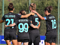 Zsanett Kajan of S.S. Lazio celebrates after scoring the goal of 5-1 during the round of 16 of Coppa Italia Femminile between S.S. Lazio and...