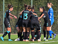 Carina Alicia Baltriop Reyes of S.S. Lazio celebrates after scoring the goal of 6-1 during the round of 16 of Coppa Italia Femminile between...