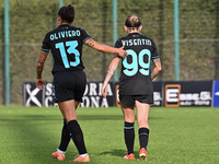 Noemi Visentin of S.S. Lazio celebrates after scoring the goal of 7-2 during the round of 16 of Coppa Italia Femminile between S.S. Lazio an...