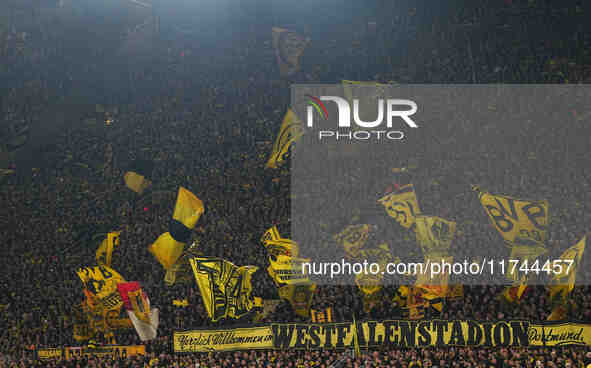  Borussia Dortmund fans  during the Champions League Round 4 match between Borussia Dortmund v SK Sturm Graz at the Signal Luna Park stadium...