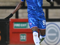 Ato Ampah (55 Chelsea) controls the ball during the EFL Trophy match between Cambridge United and Chelsea Under 21s at the Cledara Abbey Sta...