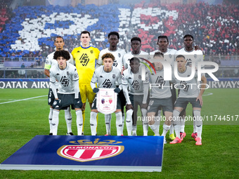 AS Monaco line up during the UEFA Champions League 2024/25 League Phase MD4 match between Bologna FC and AS Monaco at Stadio Renato Dall'Ara...