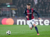 Juan Miranda of Bologna FC during the UEFA Champions League 2024/25 League Phase MD4 match between Bologna FC and AS Monaco at Stadio Renato...