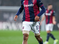 Dan Ndoye of Bologna FC during the UEFA Champions League 2024/25 League Phase MD4 match between Bologna FC and AS Monaco at Stadio Renato Da...