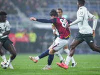 Giovanni Fabbian of Bologna FC during the UEFA Champions League 2024/25 League Phase MD4 match between Bologna FC and AS Monaco at Stadio Re...