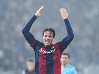 Giovanni Fabbian of Bologna FC reacts during the UEFA Champions League 2024/25 League Phase MD4 match between Bologna FC and AS Monaco at St...