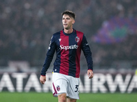 Juan Miranda of Bologna FC looks on during the UEFA Champions League 2024/25 League Phase MD4 match between Bologna FC and AS Monaco at Stad...