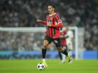 Tijjani Reijnders central midfield of AC Milan and Netherlands during the UEFA Champions League 2024/25 League Phase MD4 match between Real...