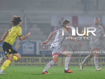 Max Anderson of Crawley Town plays during the Sky Bet League 1 match between Burton Albion and Crawley Town at the Pirelli Stadium in Burton...