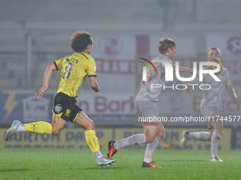 Max Anderson of Crawley Town plays during the Sky Bet League 1 match between Burton Albion and Crawley Town at the Pirelli Stadium in Burton...