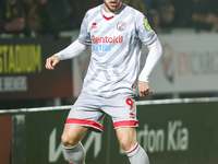 Number 9, Will Swan of Crawley Town, is on the ball during the Sky Bet League 1 match between Burton Albion and Crawley Town at the Pirelli...