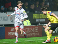 Number 9, Will Swan of Crawley Town, is in attacking action during the Sky Bet League 1 match between Burton Albion and Crawley Town at the...