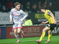 Number 9, Will Swan of Crawley Town, is in attacking action during the Sky Bet League 1 match between Burton Albion and Crawley Town at the...