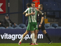 Aaron Morley #28 of Wycombe Wanderers F.C. celebrates his goal during the Sky Bet League 1 match between Stockport County and Wycombe Wander...