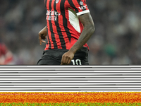 Rafael Leao left winger of AC Milan and Portugal during the UEFA Champions League 2024/25 League Phase MD4 match between Real Madrid C.F. an...