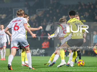 Action takes place in the Burton Albion area during the Sky Bet League 1 match between Burton Albion and Crawley Town at the Pirelli Stadium...