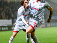 Toby Mullarkey of Crawley Town is in attacking action during the Sky Bet League 1 match between Burton Albion and Crawley Town at the Pirell...