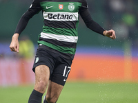 Francisco Trincao of Sporting CP is in action during the UEFA Champions League match between Sporting CP and Manchester City at Jose Alvalad...