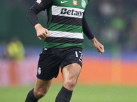 Francisco Trincao of Sporting CP is in action during the UEFA Champions League match between Sporting CP and Manchester City at Jose Alvalad...