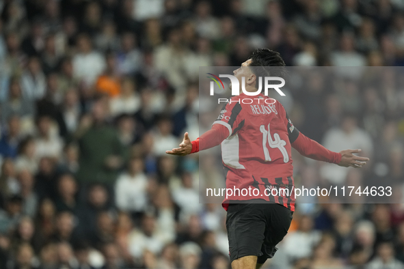 Tijjani Reijnders central midfield of AC Milan and Netherlands celebrates after scoring his sides first goal during the UEFA Champions Leagu...