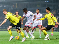 #29, Tola Showunmi of Crawley Town is in attacking action during the Sky Bet League 1 match between Burton Albion and Crawley Town at the Pi...