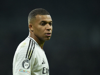 Kylian Mbappe centre-forward of Real Madrid and France reacts during the UEFA Champions League 2024/25 League Phase MD4 match between Real M...