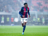 Jhon Lucumi of Bologna FC looks on during the UEFA Champions League 2024/25 League Phase MD4 match between Bologna FC and AS Monaco at Stadi...