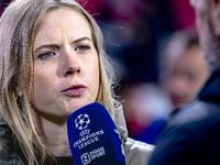 Noa Vahle of ZIGGO Sport is present during the match between PSV and Girona at the Philips Stadium for the UEFA Champions League - League ph...