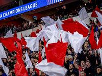 The atmosphere in the stadium during the match between PSV and Girona at the Philips Stadium for the UEFA Champions League - League phase -...