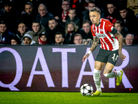 PSV Eindhoven forward Noa Lang plays during the match between PSV and Girona at the Philips Stadium for the UEFA Champions League - League p...