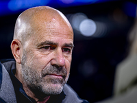 PSV Eindhoven trainer Peter Bosz is present during the match between PSV and Girona at the Philips Stadium for the UEFA Champions League - L...