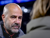 PSV Eindhoven trainer Peter Bosz is present during the match between PSV and Girona at the Philips Stadium for the UEFA Champions League - L...