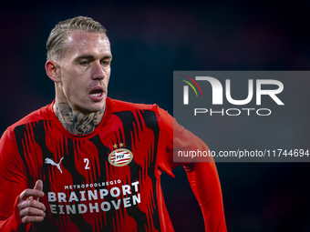 PSV Eindhoven defender Rick Karsdorp plays during the match between PSV and Girona at the Philips Stadium for the UEFA Champions League - Le...