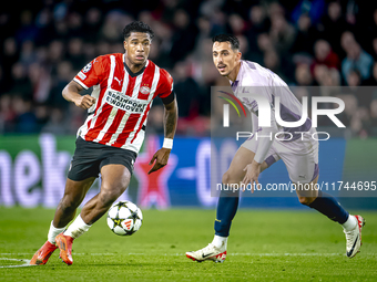 PSV Eindhoven defender Ryan Flamingo plays during the match between PSV and Girona at the Philips Stadium for the UEFA Champions League - Le...