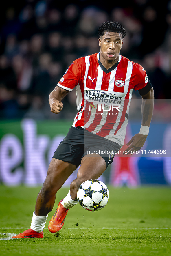 PSV Eindhoven defender Ryan Flamingo plays during the match between PSV and Girona at the Philips Stadium for the UEFA Champions League - Le...